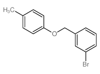 1-bromo-3-[(4-methylphenoxy)methyl]benzene structure