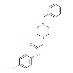 2-(4-BENZYLPIPERAZINO)-N-(4-CHLOROPHENYL)ACETAMIDE Structure