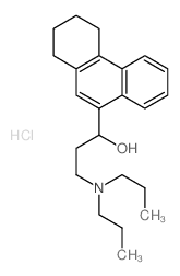 9-Phenanthrenemethanol,a-[2-(dipropylamino)ethyl]-1,2,3,4-tetrahydro-,hydrochloride (1:1)结构式