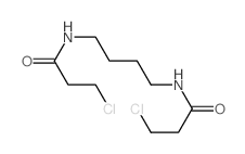 3-chloro-N-[4-(3-chloropropanoylamino)butyl]propanamide结构式