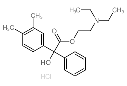 2-diethylaminoethyl 2-(3,4-dimethylphenyl)-2-hydroxy-2-phenyl-acetate结构式