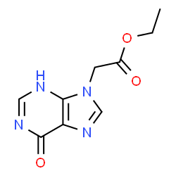 Ethyl (6-hydroxy-9H-purin-9-yl)acetate structure