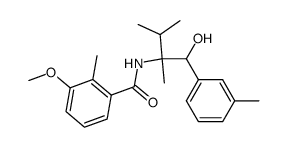 N-[1-(hydroxy-m-tolyl-methyl)-1,2-dimethyl-propyl]-3-methoxy-2-methyl-benzamide结构式