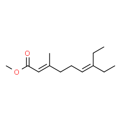 (E)-7-Ethyl-3-methyl-2,6-nonadienoic acid methyl ester Structure