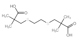 3-[2-(2-carboxy-2-methyl-propyl)sulfanylethylsulfanyl]-2,2-dimethyl-propanoic acid Structure
