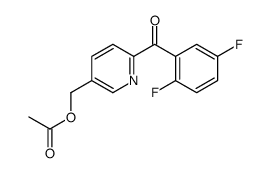 [6-(2,5-difluorobenzoyl)pyridin-3-yl]methyl acetate结构式