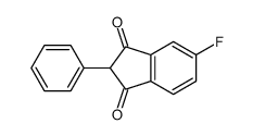 5-fluoro-2-phenylindene-1,3-dione结构式