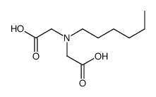 2-[carboxymethyl(hexyl)amino]acetic acid Structure