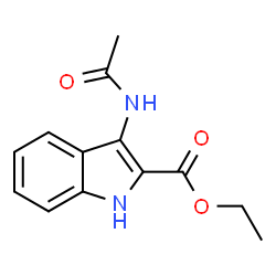 Ethyl 3-(acetylamino)-1H-indole-2-carboxylate Structure