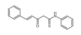 3-hydroxy-5-phenylpenta-2,4-dienethioic acid phenylamide Structure