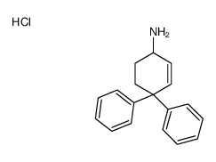 4,4-diphenylcyclohex-2-en-1-amine,hydrochloride Structure