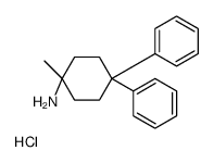 1-methyl-4,4-diphenylcyclohexan-1-amine,hydrochloride结构式