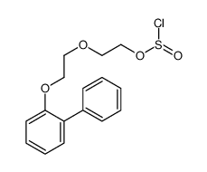 1-[2-(2-chlorosulfinyloxyethoxy)ethoxy]-2-phenylbenzene结构式