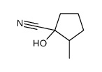 1-hydroxy-2-methylcyclopentane-1-carbonitrile Structure