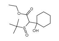 ethyl 2-(tert-butylsulfinyl)-2-(1-hydroxycyclohexyl)acetate结构式