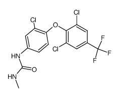 1-[3-Chloro-4-(2,6-dichloro-4-trifluoromethyl-phenoxy)-phenyl]-3-methyl-urea Structure