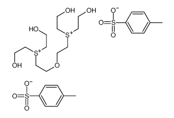 (oxydiethylene)bis[bis(2-hydroxyethyl)sulphonium] bis(toluene-p-sulphonate) structure
