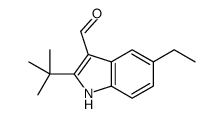 1H-Indole-3-carboxaldehyde,2-(1,1-dimethylethyl)-5-ethyl-(9CI) structure