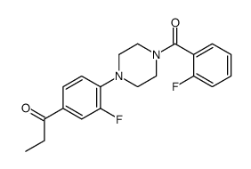 1-[3-fluoro-4-[4-(2-fluorobenzoyl)piperazin-1-yl]phenyl]propan-1-one Structure