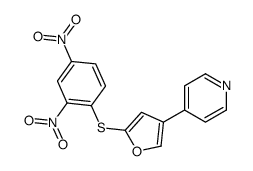 4-[5-(2,4-dinitrophenyl)sulfanylfuran-3-yl]pyridine结构式