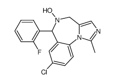 8-chloro-6-(2-fluorophenyl)-1-hydroxy-methyl-4H-imidazo(1,5-a)(1,4)-benzodiazepine结构式