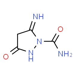 1-Pyrazolidinecarboxamide,5-imino-3-oxo-(9CI)结构式