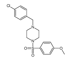 1-[(4-chlorophenyl)methyl]-4-(4-methoxyphenyl)sulfonylpiperazine Structure