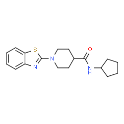 4-Piperidinecarboxamide,1-(2-benzothiazolyl)-N-cyclopentyl-(9CI)结构式