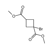 dimethyl 1-bromocyclobutane-1,3-dicarboxylate结构式