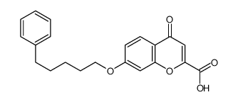 4-oxo-7-(5-phenylpentoxy)chromene-2-carboxylic acid结构式