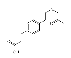 3-[4-[2-(2-oxopropylamino)ethyl]phenyl]prop-2-enoic acid结构式