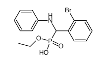 [(2-Bromo-phenyl)-phenylamino-methyl]-phosphonic acid monoethyl ester Structure