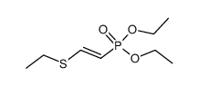 E-diethyl β-ethylthiovinylphosphonate Structure