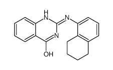2-(5,6,7,8-tetrahydronaphthalen-1-ylamino)-1H-quinazolin-4-one结构式