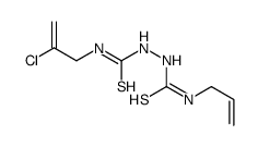 1-(2-chloroprop-2-enyl)-3-(prop-2-enylcarbamothioylamino)thiourea Structure