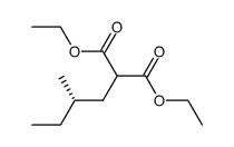 diethyl S-(+)-2-methyl-1-butyl malonate Structure