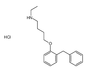 4-(2-benzylphenoxy)-N-ethylbutan-1-amine,hydrochloride Structure