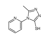 3-methyl-4-pyridin-2-yl-1H-1,2,4-triazole-5-thione Structure