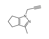 Cyclopentapyrazole,1,4,5,6-tetrahydro-3-methyl-1-(2-propynyl)- (9CI)结构式