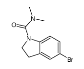 5-bromo-N,N-dimethyl-2,3-dihydroindole-1-carboxamide Structure