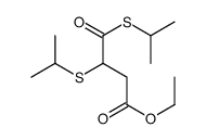 ethyl 4-oxo-3,4-bis(propan-2-ylsulfanyl)butanoate结构式