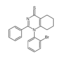 1-(2-bromophenyl)-2-phenyl-5,6,7,8-tetrahydroquinazoline-4-thione Structure