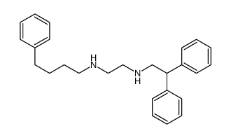 N'-(2,2-diphenylethyl)-N-(4-phenylbutyl)ethane-1,2-diamine结构式