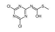 S-methyl N-(4,6-dichloro-1,3,5-triazin-2-yl)carbamothioate结构式