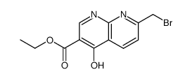 7-bromomethyl-4-oxo-1,4-dihydro-[1,8]naphthyridine-3-carboxylic acid ethyl ester结构式