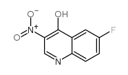 6-FLUORO-4-HYDROXY-3-NITROQUINOLINE structure