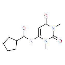 Cyclopentanecarboxamide, N-(1,2,3,6-tetrahydro-1,3-dimethyl-2,6-dioxo-4- structure