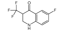 6-fluoro-3-(trifluoromethyl)-2,3-dihydro-1H-quinolin-4-one结构式