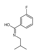 3-fluoro-N-(2-methylpropyl)benzamide Structure