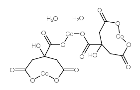Cobalt(II) citrate dihydrate Structure